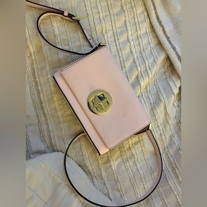 Pink Kate spade cross body wallet